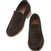 Uomo GUIDOMAGGI Penny Loafers>Santiago - Mocassini con con rialzo interno da uomo in Pelle Scamosciato Fino a 8 cm più alto