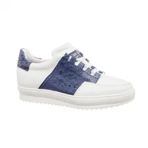Uomo GUIDOMAGGI Scarpe In Pelle Esotica | Sneakers>Santorini - Sneakers Esotiche casual con rialzo interno in Mix Pelle da 6 a 8 cm più alto