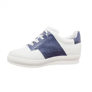 Uomo GUIDOMAGGI Scarpe In Pelle Esotica | Sneakers>Santorini - Sneakers Esotiche casual con rialzo interno in Mix Pelle da 6 a 8 cm più alto