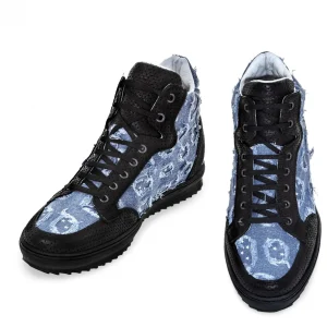 Uomo GUIDOMAGGI Sneakers>Savannah -  sneakers rialzanti in Mix Pelle/Tessuto Da 6 a 10 cm più alto