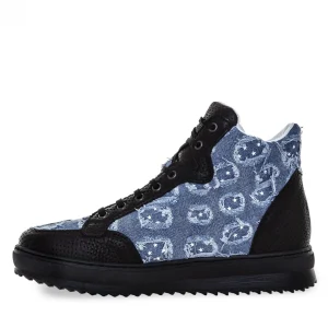 Uomo GUIDOMAGGI Sneakers>Savannah -  sneakers rialzanti in Mix Pelle/Tessuto Da 6 a 10 cm più alto