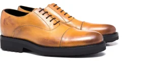 Uomo GUIDOMAGGI Stringate>Scotland - Classiche  scarpe uomo con rialzo  in Pelle/Tessuto Fino a 8 cm più alto