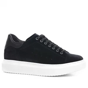 Uomo GUIDOMAGGI Sneakers>Seine - Sneakers uomo con rialzo interno in Mix Pelle/Tessuto Fino a 8 cm più alto