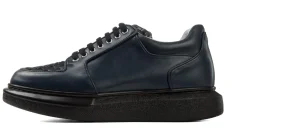 Uomo GUIDOMAGGI Sneakers>Shark Bay - Sneakers con rialzo interno da uomo in Mix Pelle da 6 a 8 cm più alto