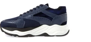 Uomo GUIDOMAGGI Sneakers>Skywalker - chunky sneakers in Mix Pelle/Tessuto Da 6 a 11 cm più alto