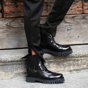 Uomo GUIDOMAGGI Anfibi>Sloane Square - Stivali con rialzo interno da uomo in Pelle Pieno Fiore da 6 a 10 cm più alto