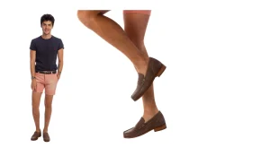 Uomo GUIDOMAGGI Penny Loafers>Spain - Mocassini con rialzo interno da uomo in Pelle Pieno Fiore Fino a 8 cm più alto