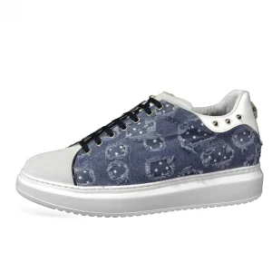 Uomo GUIDOMAGGI Sneakers>Star City - Sneakers uomo con rialzo interno in Mix Pelle Fino a 8 cm più alto