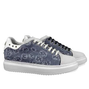 Uomo GUIDOMAGGI Sneakers>Star City - Sneakers uomo con rialzo interno in Mix Pelle Fino a 8 cm più alto