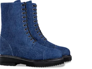 Uomo GUIDOMAGGI Stivali Da 12 A 15 Cm>Stockton - Stivali  da uomo con rialzo in Tessuto Da 10 cm a 15 cm più alto