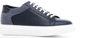 Uomo GUIDOMAGGI Sneakers>Stuart - Sneakers con rialzo in Mix Pelle/Tessuto da 6 a 8 cm più alto