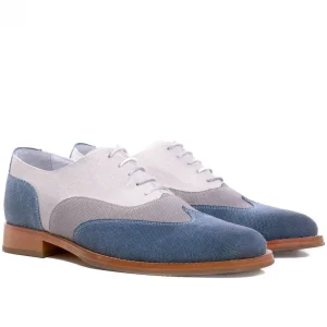 Uomo GUIDOMAGGI Stringate>Sulmona - Classiche scarpe uomo con rialzo in Tessuto da 6 a 8 cm più alto