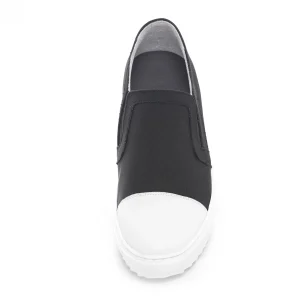 Uomo GUIDOMAGGI Slip-on>Swansea - Slip-On con rialzo in Mix Pelle Tessuto Fino a 6.5 cm più alto
