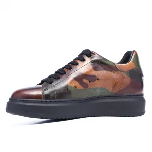 Donna GUIDOMAGGI Scarpe Donna>Takeshita Street W - Sneakers con rialzo in Pelle Pieno Fiore da 6 a 8 cm più alto