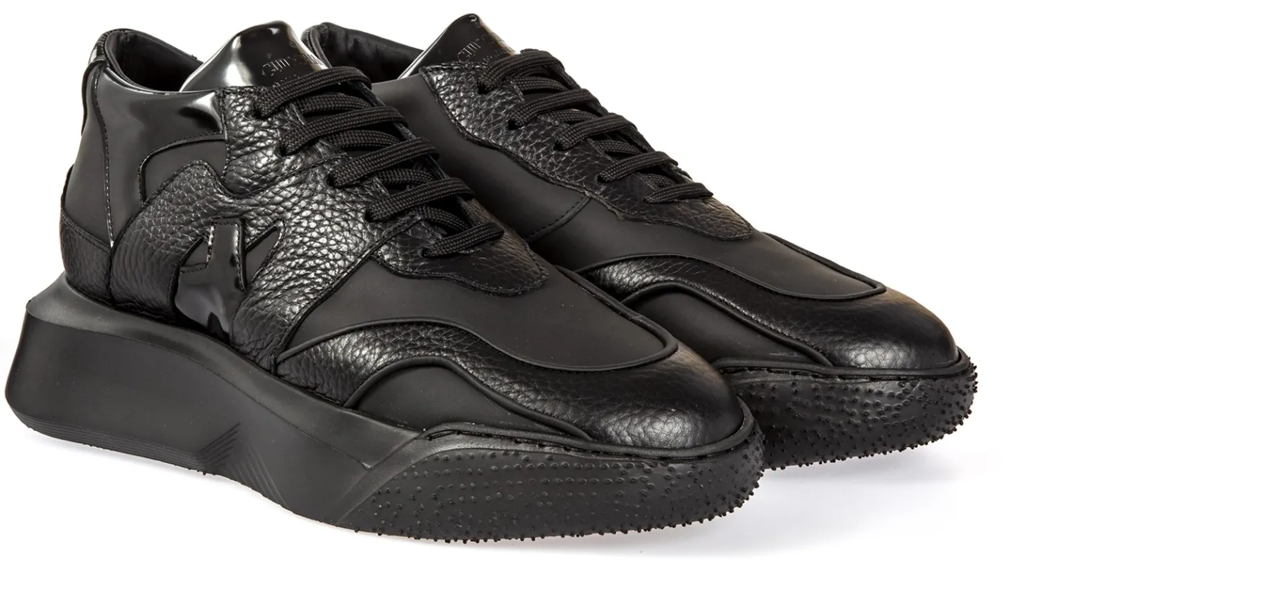 the_legend__chunky_sneake_0.webp Uomo GUIDOMAGGI Sneakers>The Legend - chunky sneakers in Mix Pelle Da 6 a 10 cm più alto