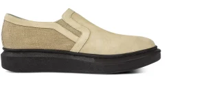 Uomo GUIDOMAGGI Slip-on>Tierra -slipon con rialzo in Mix Pelle/Tessuto fino a 6 cm più alto