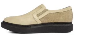 Uomo GUIDOMAGGI Slip-on>Tierra -slipon con rialzo in Mix Pelle/Tessuto fino a 6 cm più alto