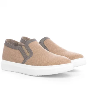 Uomo GUIDOMAGGI Slip-on>Trani - Slip-On con rialzo interno in Tessuto fino a 6.5 cm alto