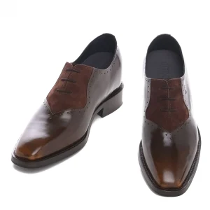 Uomo GUIDOMAGGI Stringate>Trento - Classiche scarpe uomo con rialzo in Mix Pelle da 6 a 8 cm più alto