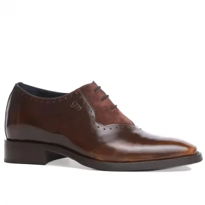 Uomo GUIDOMAGGI Stringate>Trento - Classiche  scarpe uomo con rialzo in Mix Pelle da 6 a 8 cm più alto