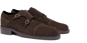 Uomo GUIDOMAGGI Fibbie>Umbria - Classiche scarpe uomo con rialzo in Pelle Scamosciato Fino a 8 cm più alto