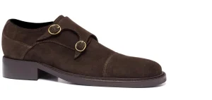 Uomo GUIDOMAGGI Fibbie>Umbria - Classiche  scarpe uomo con rialzo  in Pelle Scamosciato Fino a 8 cm più alto