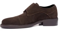 Uomo GUIDOMAGGI Fibbie>Umbria - Classiche  scarpe uomo con rialzo  in Pelle Scamosciato Fino a 8 cm più alto