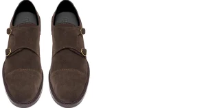 Uomo GUIDOMAGGI Fibbie>Umbria - Classiche  scarpe uomo con rialzo  in Pelle Scamosciato Fino a 8 cm più alto
