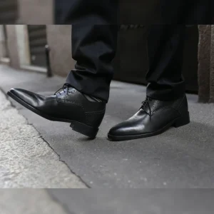 Uomo GUIDOMAGGI Stringate>United Kingdom - Classiche scarpe da uomo con tacco in Pelle Pieno Fiore fino a 8 cm più alto