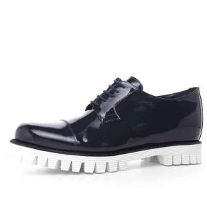 Uomo GUIDOMAGGI Stringate>Valencia - Classiche  scarpe rialzanti in Pelle Vernice da 6 a 8 cm più alto