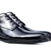 Uomo GUIDOMAGGI Cerimonia | Stringate>Via Montenapoleone - Classiche scarpe con rialzo da cerimonia in Pelle Pieno Fiore da 6 a 8 cm più alto