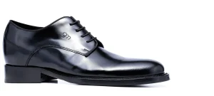 Uomo GUIDOMAGGI Cerimonia | Stringate>Via Montenapoleone - Classiche scarpe con rialzo da cerimonia in Pelle Pieno Fiore da 6 a 8 cm più alto
