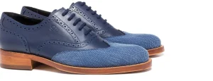 Uomo GUIDOMAGGI Stringate>Via Tornabuoni - Classiche  scarpe rialzate  in Mix Pelle/Tessuto da 6 a 8 cm più alto