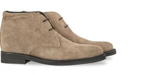 Uomo GUIDOMAGGI Polacchine>Wakefield -polacchino Classico con rialzo in Pelledi vitello brown Da 6 a 8 cm più alto