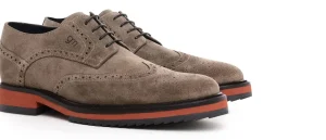 Uomo GUIDOMAGGI Stringate>Westwood - Classiche  scarpe rialzanti in Pelle Scamosciato da 6 a 8 cm più alto