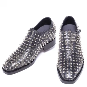 Uomo GUIDOMAGGI Fibbie>Williamsburg - Classiche scarpe uomo con rialzo in Pelle Pieno Fiore Fino a 8 cm più alto