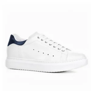 Uomo GUIDOMAGGI Sneakers>Wimbledon - Sneakers uomo con rialzo interno in Pelle Pieno Fiore Fino a 8 cm più alto