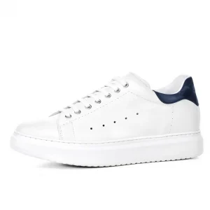 Uomo GUIDOMAGGI Sneakers>Wimbledon - Sneakers uomo con rialzo interno in Pelle Pieno Fiore Fino a 8 cm più alto