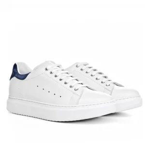 Uomo GUIDOMAGGI Sneakers>Wimbledon - Sneakers uomo con rialzo interno in Pelle Pieno Fiore Fino a 8 cm più alto