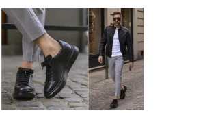 Uomo GUIDOMAGGI Sneakers>Woodside - Sneakers rialzante da uomo in Pelle Pieno Fiore da 6 a 8 cm