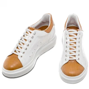 Uomo GUIDOMAGGI Scarpe In Pelle Esotica | Sneakers>Zanzibar - Sneakers con rialzo in Mix Pelle da 6 a 8 cm più alto