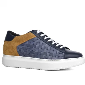 Uomo GUIDOMAGGI Sneakers>Zaragoza - Sneakers uomo con rialzo interno in Mix Pelle Fino a 8 cm più alto