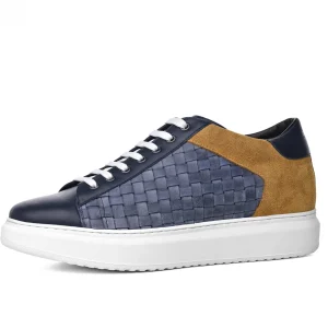 Uomo GUIDOMAGGI Sneakers>Zaragoza - Sneakers uomo con rialzo interno in Mix Pelle Fino a 8 cm più alto